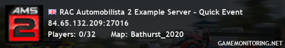 RAC Automobilista 2 Example Server - Quick Event