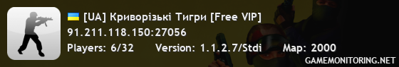 [UA] Криворізькі Тигри [Free VIP]