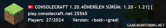 CONSOLECRAFT 1.20.4ÖNERİLEN SÜRÜM: 1.20 - 1.21] [