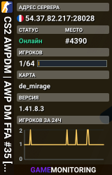 CS2 AWPDM | AWP DM FFA #35 [FR] — CYBERSHOKE.NET