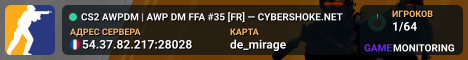 CS2 AWPDM | AWP DM FFA #35 [FR] — CYBERSHOKE.NET
