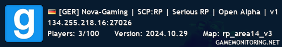 [GER] Nova-Gaming | SCP:RP | Serious RP | Open Alpha | v1