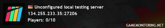 Unconfigured local testing server