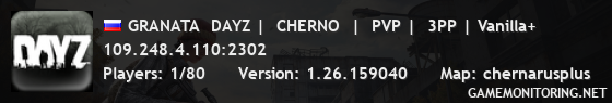 GRANATA  DAYZ |  CHERNO  |  PVP |  3PP | Vanilla+