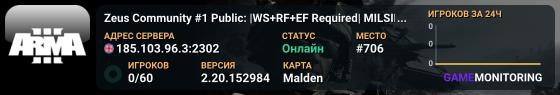 Zeus Community #1 Public: |WS+RF+EF Required| MILSIM teamspeak.