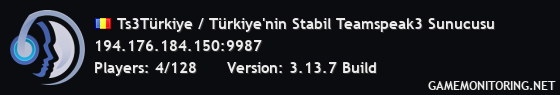 Ts3Türkiye / Türkiye'nin Stabil Teamspeak3 Sunucusu