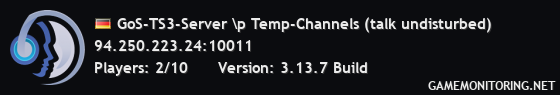 GoS-TS3-Server \p Temp-Channels (talk undisturbed)