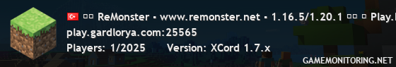 ▬▬ ReMonster ▪ www.remonster.net ▪ 1.16.5/1.20.1 ▬▬ ▶ Play.ReMonster.net ▪ Yapım Aşamasında! ◀