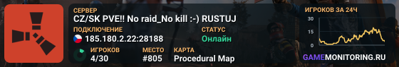 CZ/SK PVE!! No raid_No kill :-) RUSTUJ