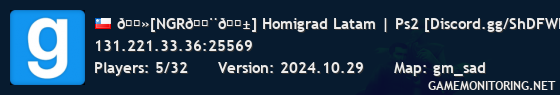 🔻[NGR🇨🇱] Homigrad Latam | Ps2 [Discord.gg/ShDFWN3gsU]