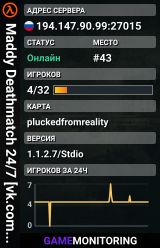 Maddy Deathmatch 24/7 [vk.com/halflifemurk]
