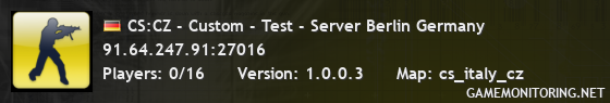 CS:CZ - Custom - Test - Server Berlin Germany