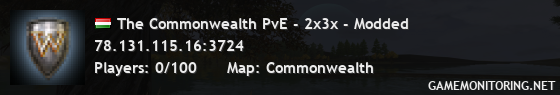 The Commonwealth PvE - 2x3x - Modded