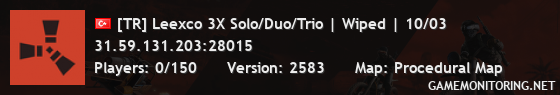 [TR] Leexco 3X Solo/Duo/Trio | Wiped | 10/03