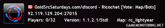 GoldSrcSaturdays.com/discord - Ricochet [Vote: Map/Bots]