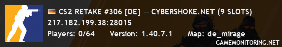 CS2 RETAKE #306 [DE] — CYBERSHOKE.NET (9 SLOTS)