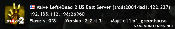 Valve Left4Dead 2 US East Server (srcds2001-iad1.122.237)