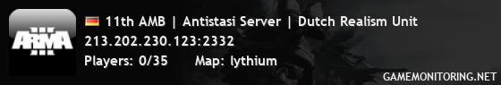 11th AMB | Antistasi Server | Dutch Realism Unit 11th AMB | Antistasi Server | Dutch Realism Unit