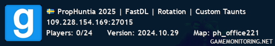 PropHuntia 2025 | FastDL | Rotation | Custom Taunts