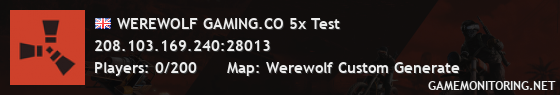 WEREWOLF GAMING.CO 5x Test