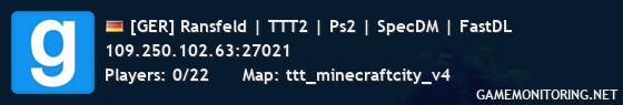 [GER] Ransfeld | TTT2 | Ps2 | SpecDM | FastDL