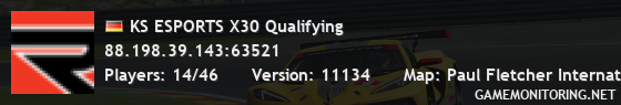 KS ESPORTS X30 Qualifying