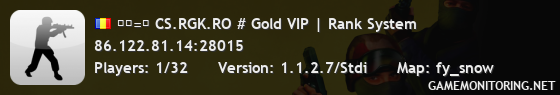 ︻芫=一 CS.RGK.RO # Gold VIP | Rank System