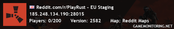 Reddit.com/r/PlayRust - EU Staging