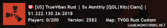 [US] TrueVibes Rust | 5x Monthly [QOL|Kits|Clans] |