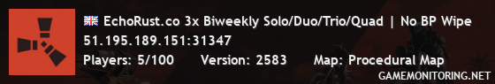 EchoRust.co 3x Biweekly Solo/Duo/Trio/Quad | No BP Wipe