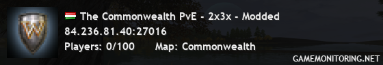 The Commonwealth PvE - 2x3x - Modded