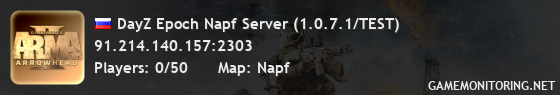 DayZ Epoch Napf Server (1.0.7.1/TEST)