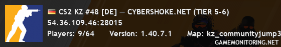 CS2 KZ #48 [DE] — CYBERSHOKE.NET (TIER 5-6)