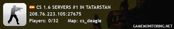 CS 1.6 SERVERS #1 IN TATARSTAN