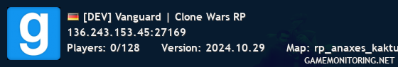 [DEV] Vanguard | Clone Wars RP