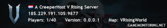 A CreeperHost V Rising Server