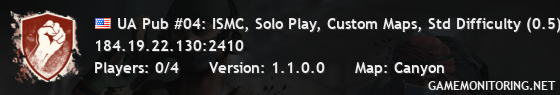 UA Pub #04: ISMC, Solo Play, Custom Maps, Std Difficulty (0.5)