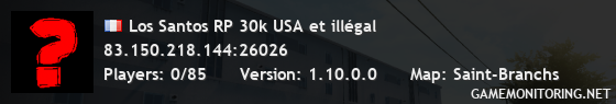 Los Santos RP 30k USA et illégal