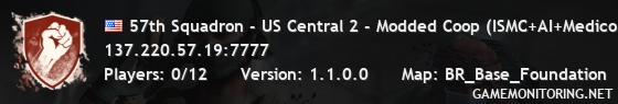 57th Squadron - US Central 2 - Modded Coop (ISMC+AI+Medicon)