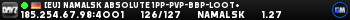 [EU] Namalsk Absolute 1PP-PVP-BBP-LOOT+