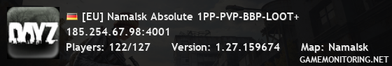 [EU] Namalsk Absolute 1PP-PVP-BBP-LOOT+