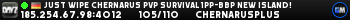 JUST WIPE Chernarus PVP Survival 1PP-BBP New Island! JUST WIPE Chernarus PVP Survival 1PP-BBP New Island!