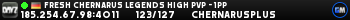 FRESH Chernarus Legends HIGH PVP - 1PP FRESH Chernarus Legends HIGH PVP - 1PP