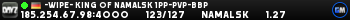 -WIPE- King of Namalsk 1PP-PVP-BBP -WIPE- King of Namalsk 1PP-PVP-BBP