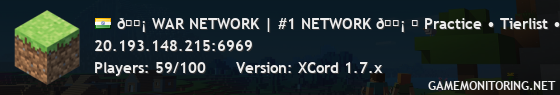 🗡 WAR NETWORK | #1 NETWORK 🗡 ꧁ Practice • Tierlist • Lifesteal ꧂