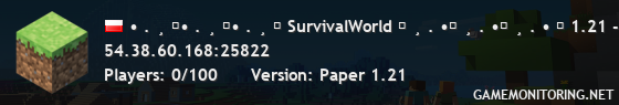 • . ¸ ♡• . ¸ ♡• . ¸ ♡ SurvivalWorld ♡ ¸ . •♡ ¸ . •♡ ¸ . • ✦ 1.21 - 1.21.1 ✦