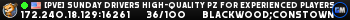 [PvE] Sunday Drivers High-Quality PZ for Experienced Players