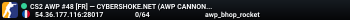 CS2 AWP #48 [FR] — CYBERSHOKE.NET (AWP CANNONS, ONLY BHOP_ROC