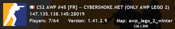 CS2 AWP #45 [FR] — CYBERSHOKE.NET (ONLY AWP LEGO 2)