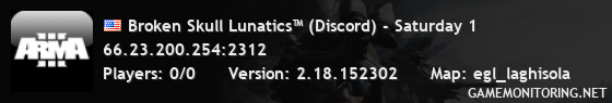 Broken Skull Lunatics™ (Discord) - Saturday 1 Broken Skull Lunatics™ (Discord) - Saturday 1